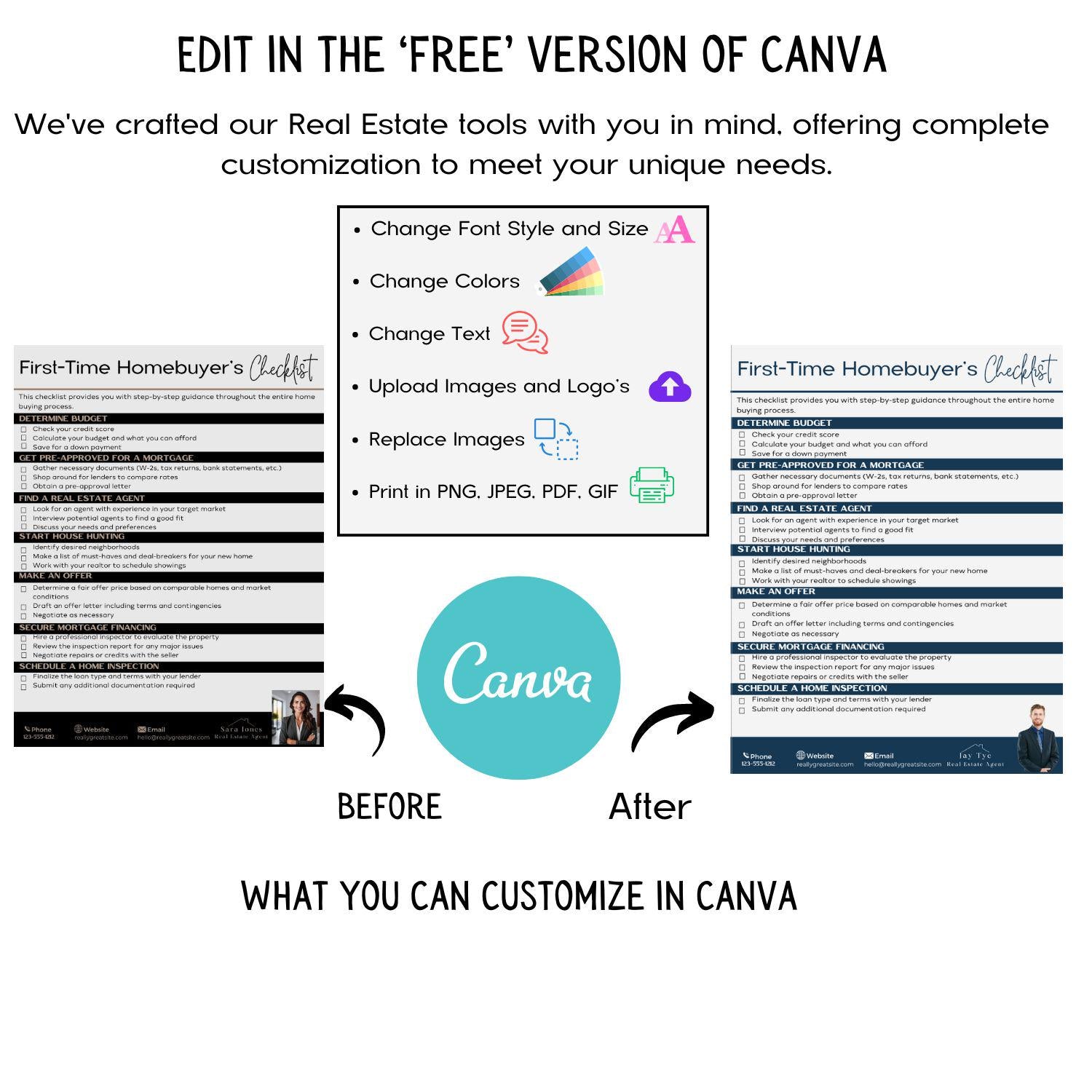 Edit checklist in Canva.