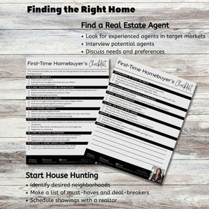 Finding the right home, real estate agent and house hunting.