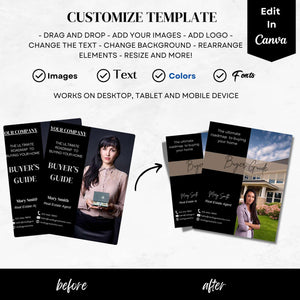 Customize homebuyer template in Canva.