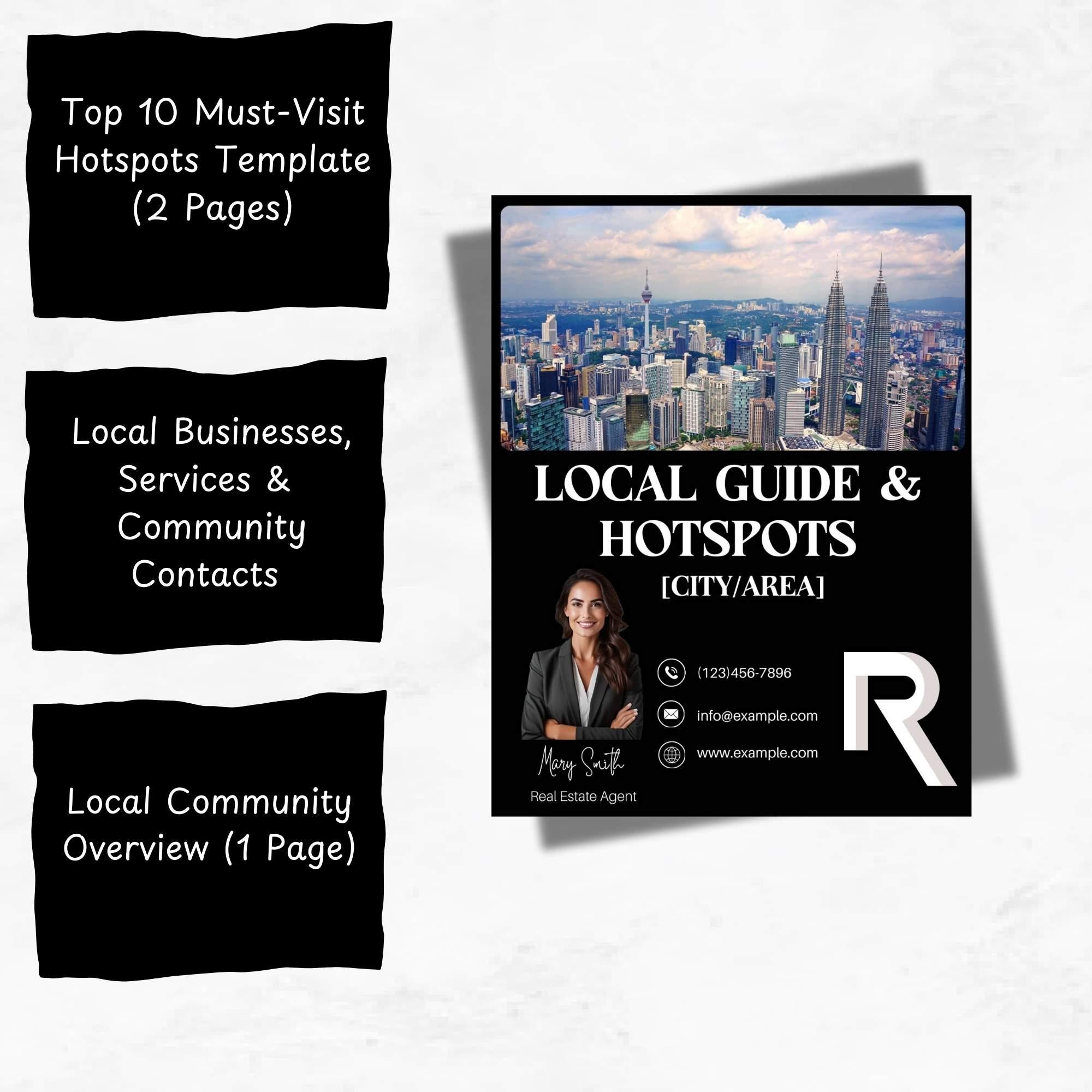Realtor Local Guide. Top 10 Must Visit hotspots Template.