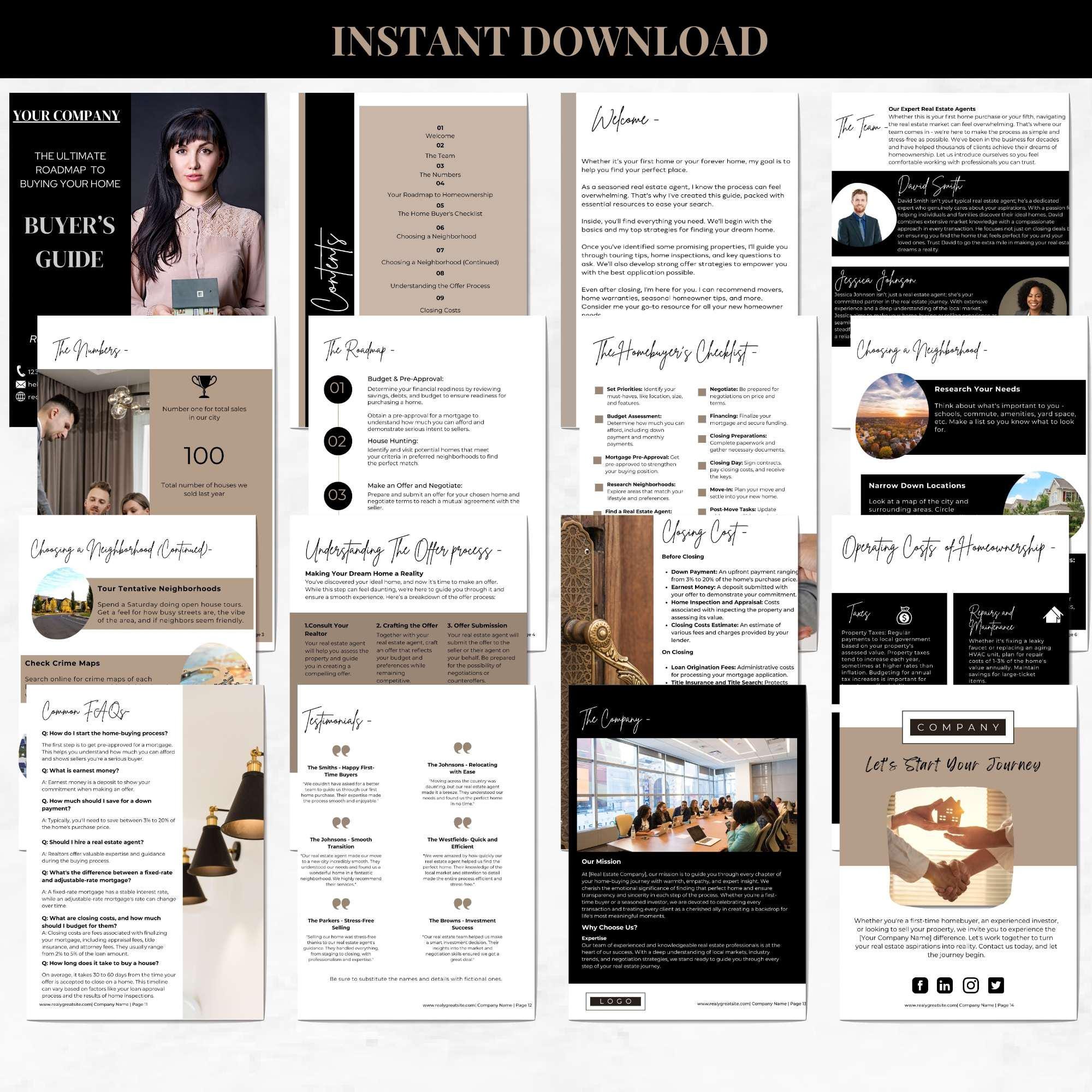 Digital download of buyer's presentation.