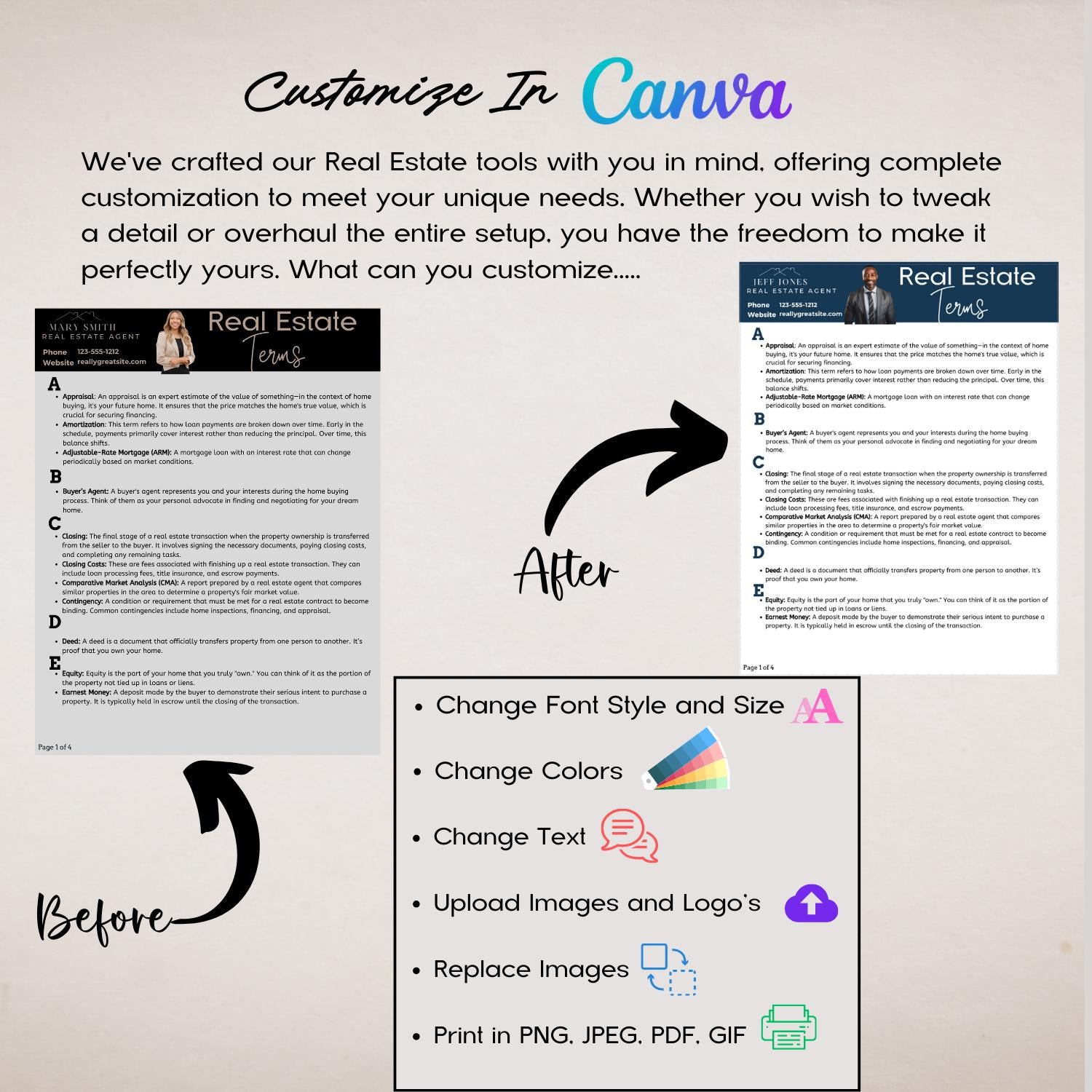 Customize in Canva.