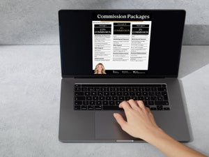 Editable real estate commission flyer template for professional branding.