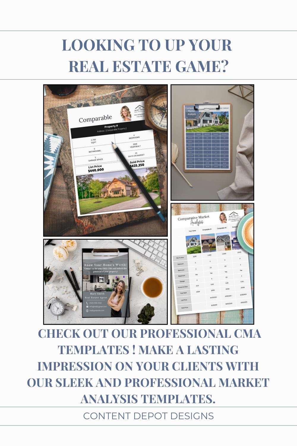 CMA Template Real Estate Template Listing Presentation Template Comparative Market Analysis Real Estate Marketing Material Property Comparison Sheet Real Estate Agent Resource Market Analysis Template Property Valuation Template