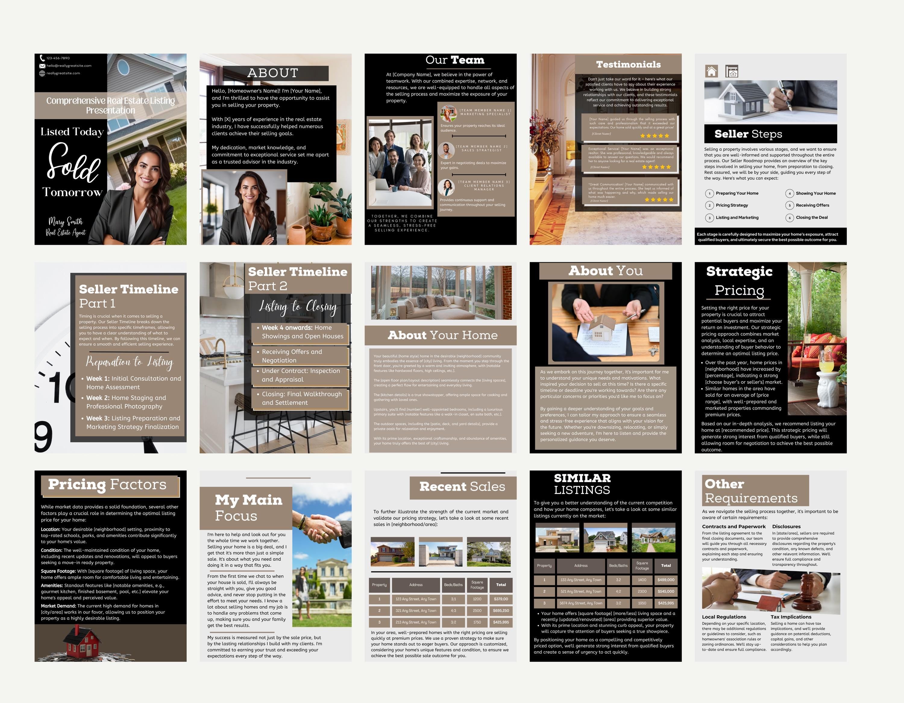 Digital Download Real Estate Marketing Tool for Agents with Canva Editable Features and Letter Size Print-Friendly Format