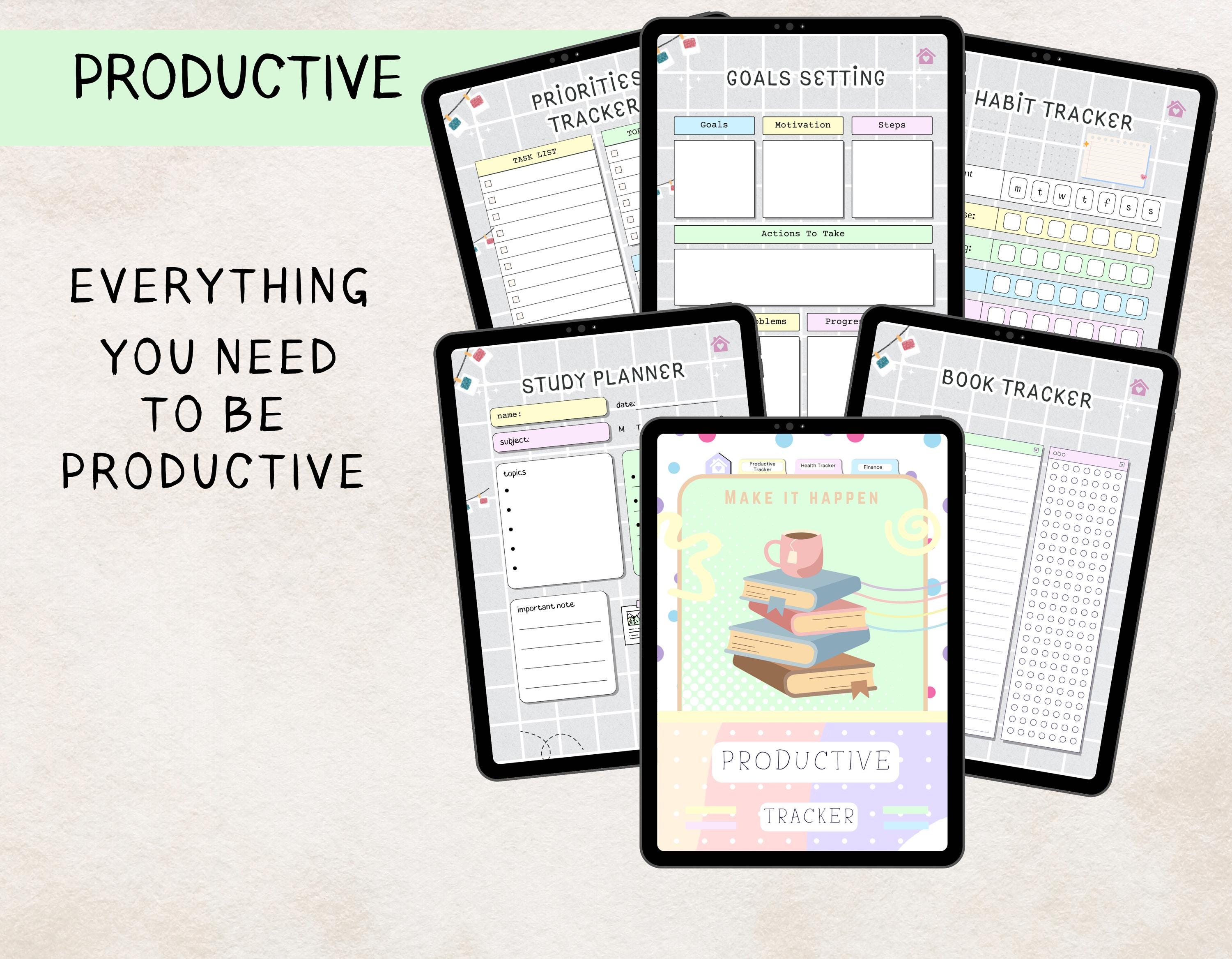 Animal-themed digital planner for iPad and Android, offering functional layouts for daily, weekly, and monthly organization.