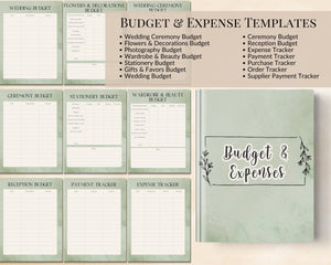 Wedding Planner Instant Download with Bonus Calendars