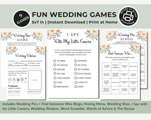 Printable Wedding Games Pack