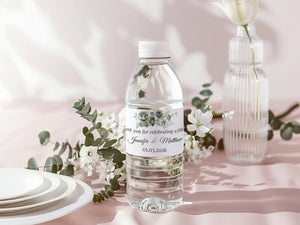 High-quality printed sage green wedding invitation set displayed on a white background.