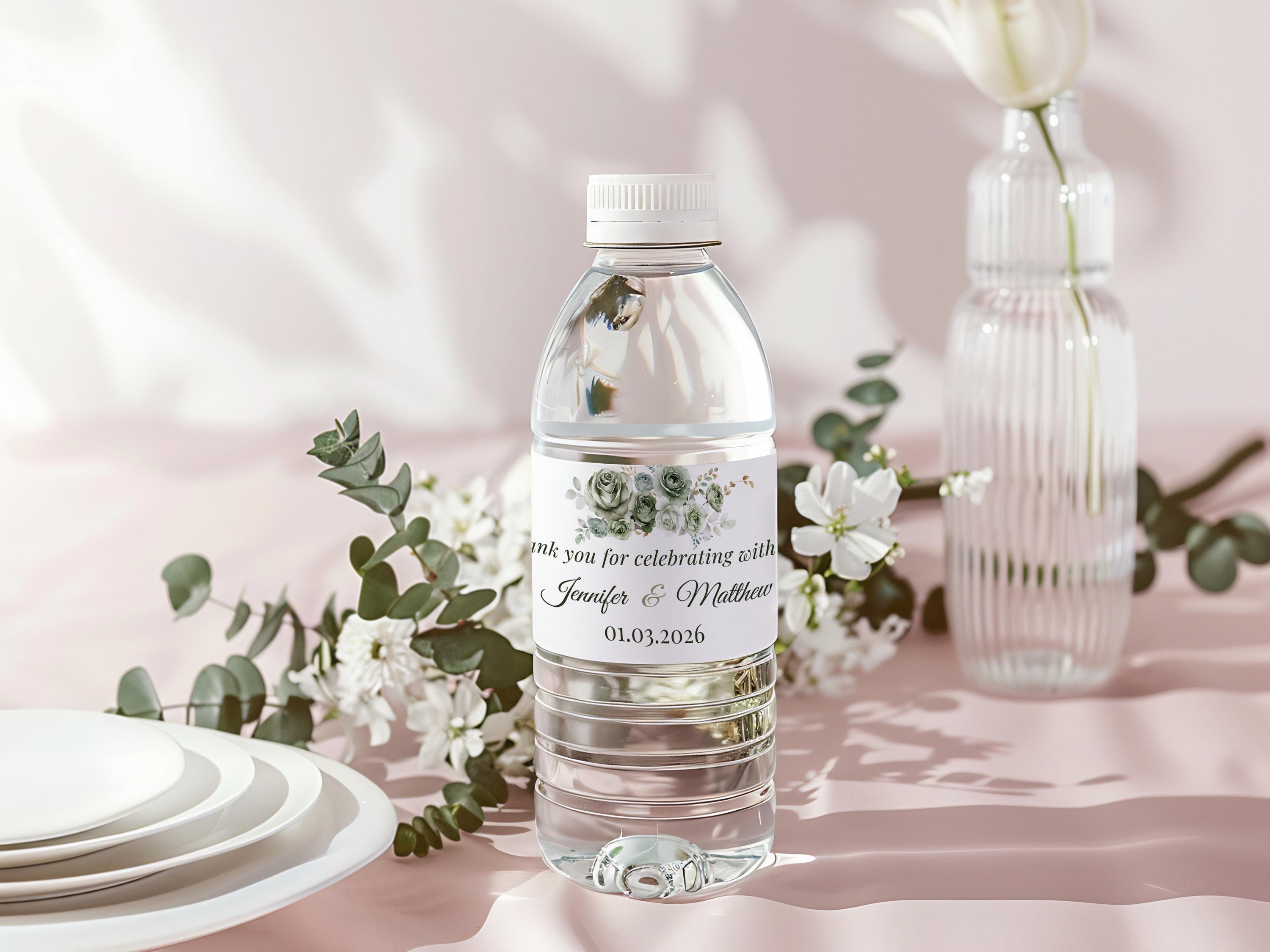 High-quality printed sage green wedding invitation set displayed on a white background.