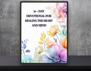 Faith-Based Healing Devotional, showing its adaptability for physical journal use with clear, easy-to-read layout.