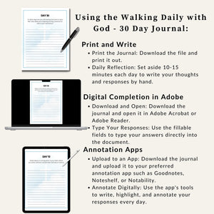 8.5 x 11-inch page size example of the Christian Prayer Journal Printable PDF for easy use and printing.