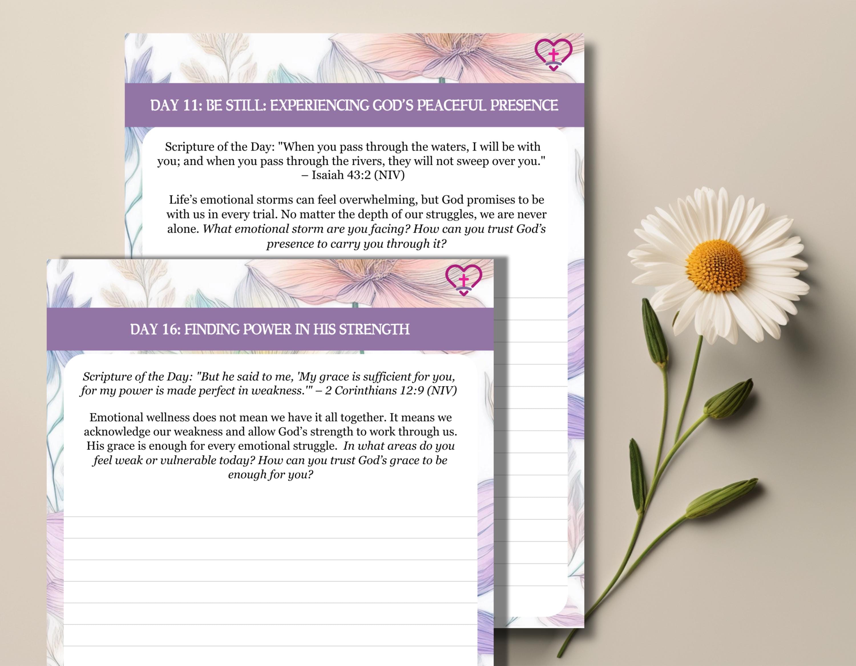 Faith-Based Healing Devotional's printable and digital formats, including instant access and structured Bible study